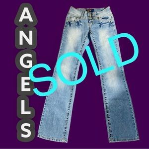 Vintage Angels low rise bootcut jeans Sz. 3 (26x30.5) light stretch Really cute!
